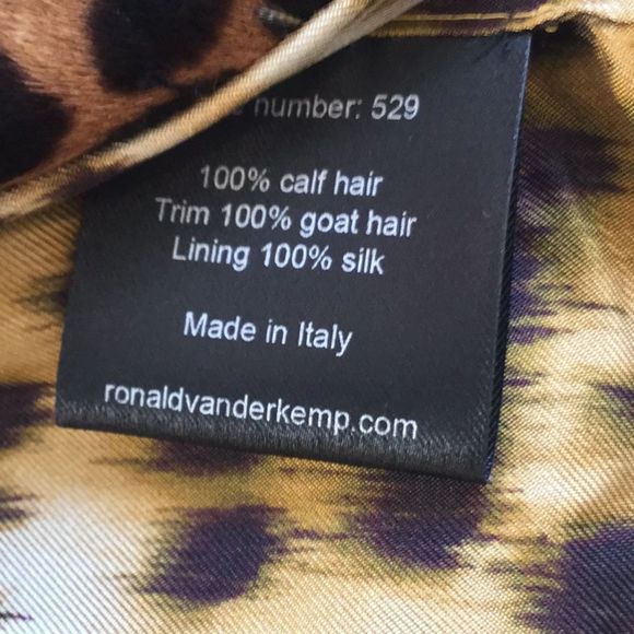 RONALD VAN DER KEMP ocelot leopard print jack - Picture 10 of 10